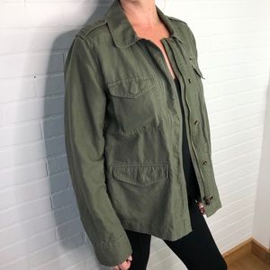 Ann Taylor Olive Green Utility Jacket